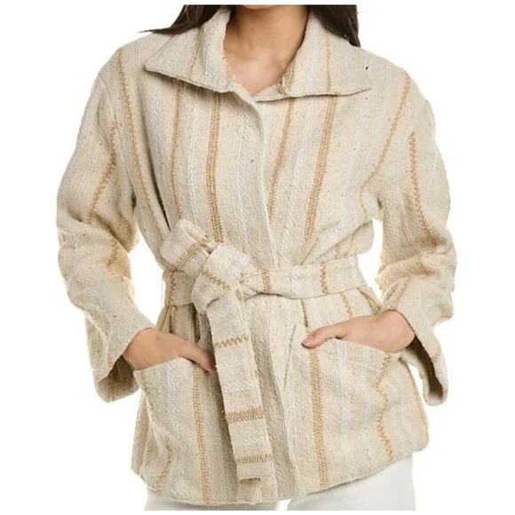 Faherty Jackets & Blazers - Faherty June Lake Jacket Size Medium Baja Boho Blanket Neutral Southwest Stylr